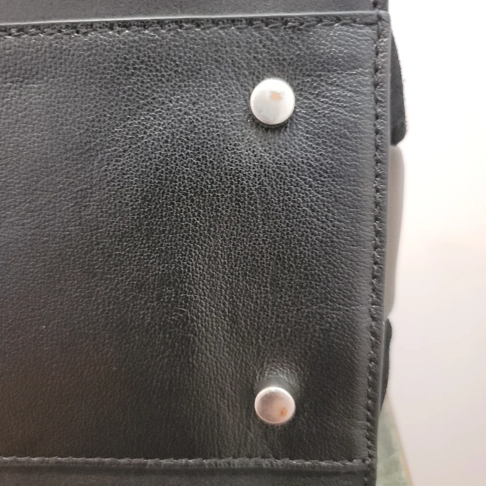 Treasure & Bond Black Leather and Suede Top Handle / Shoulder Bag - Picture 8 of 13
